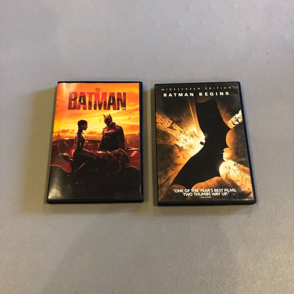 2 Batman Dvds- Batman 2022 & Batman Begins 2005